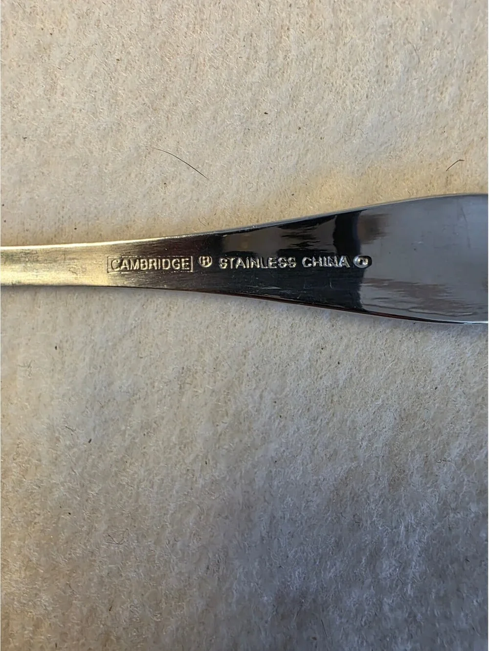Cambridge Stainless Steel 5-Inch Coffee Spoons Set of 2 Glossy Silver